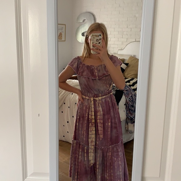 NWT Moodie TieDye Off the Shoulder Dress (Womens S - Picture 7 of 7